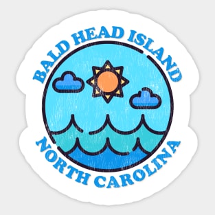 Bald Head Island, NC Summertime Vacationing Ocean Skyline Sticker